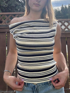 Asymmetrical Stripe Top