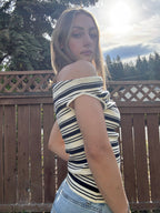 Asymmetrical Stripe Top