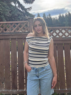 Asymmetrical Stripe Top