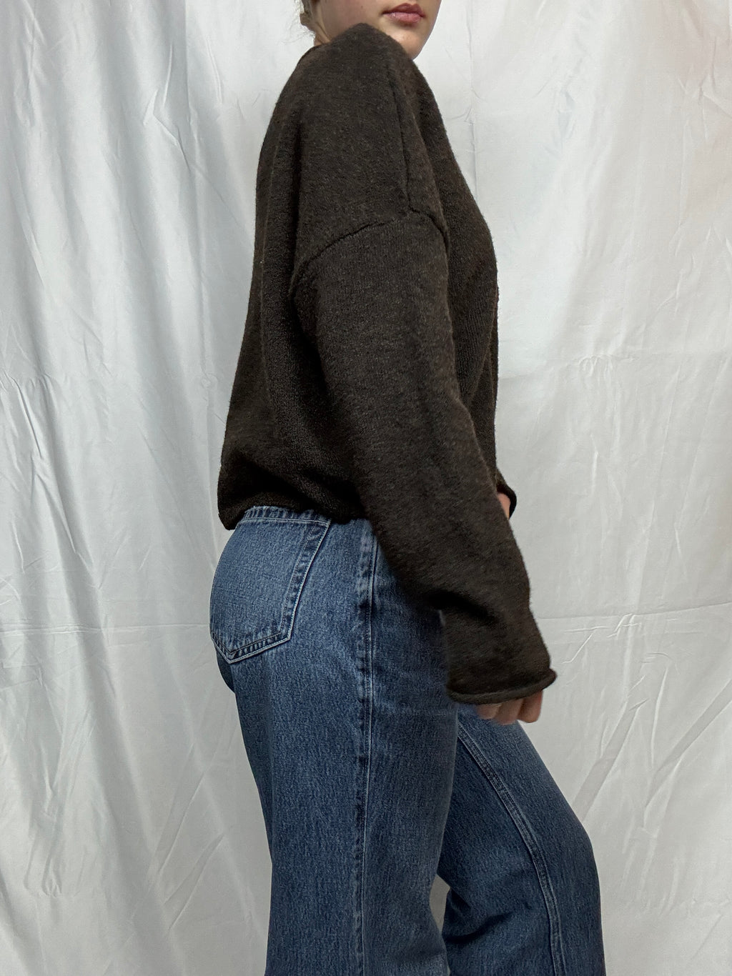 Dark Brown Essential Layer Cardigan