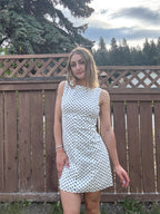 Polka Dot Boat Neck Dress