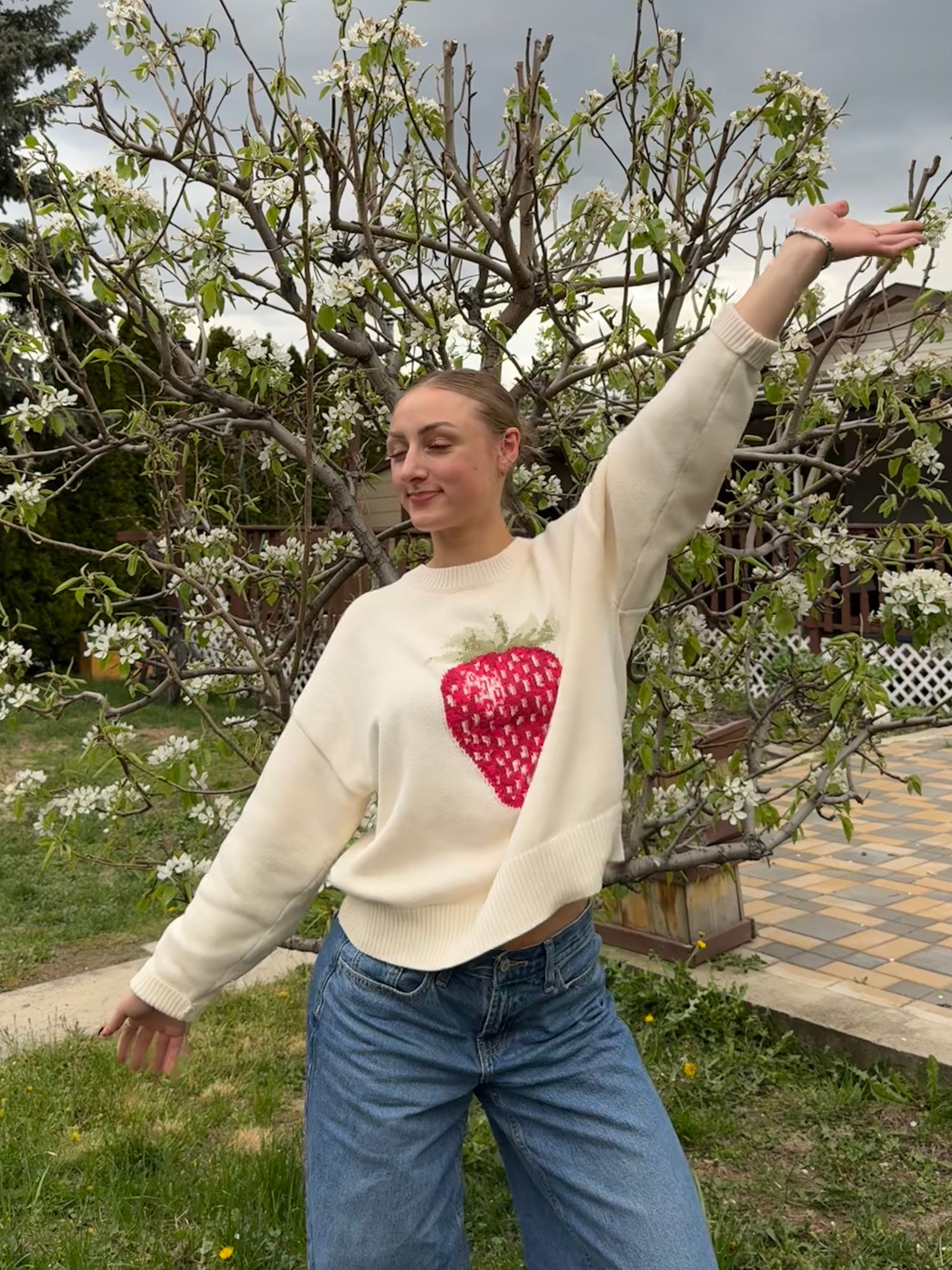 Strawberry Sweet Sweater