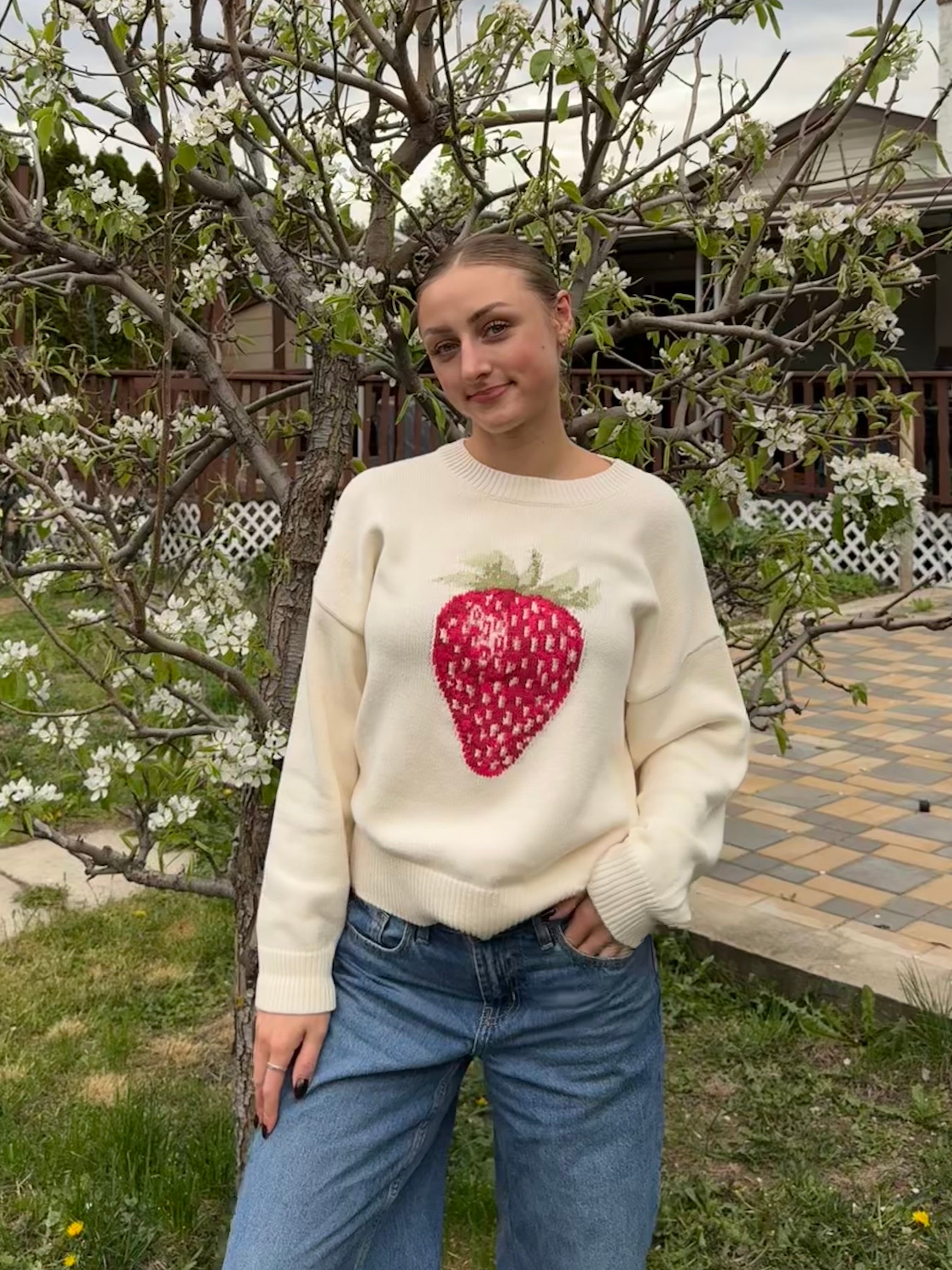 Strawberry Sweet Sweater