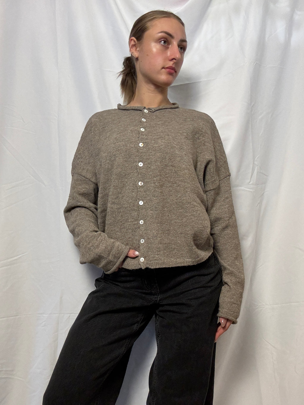 Mocha Essential Layer Cardigan