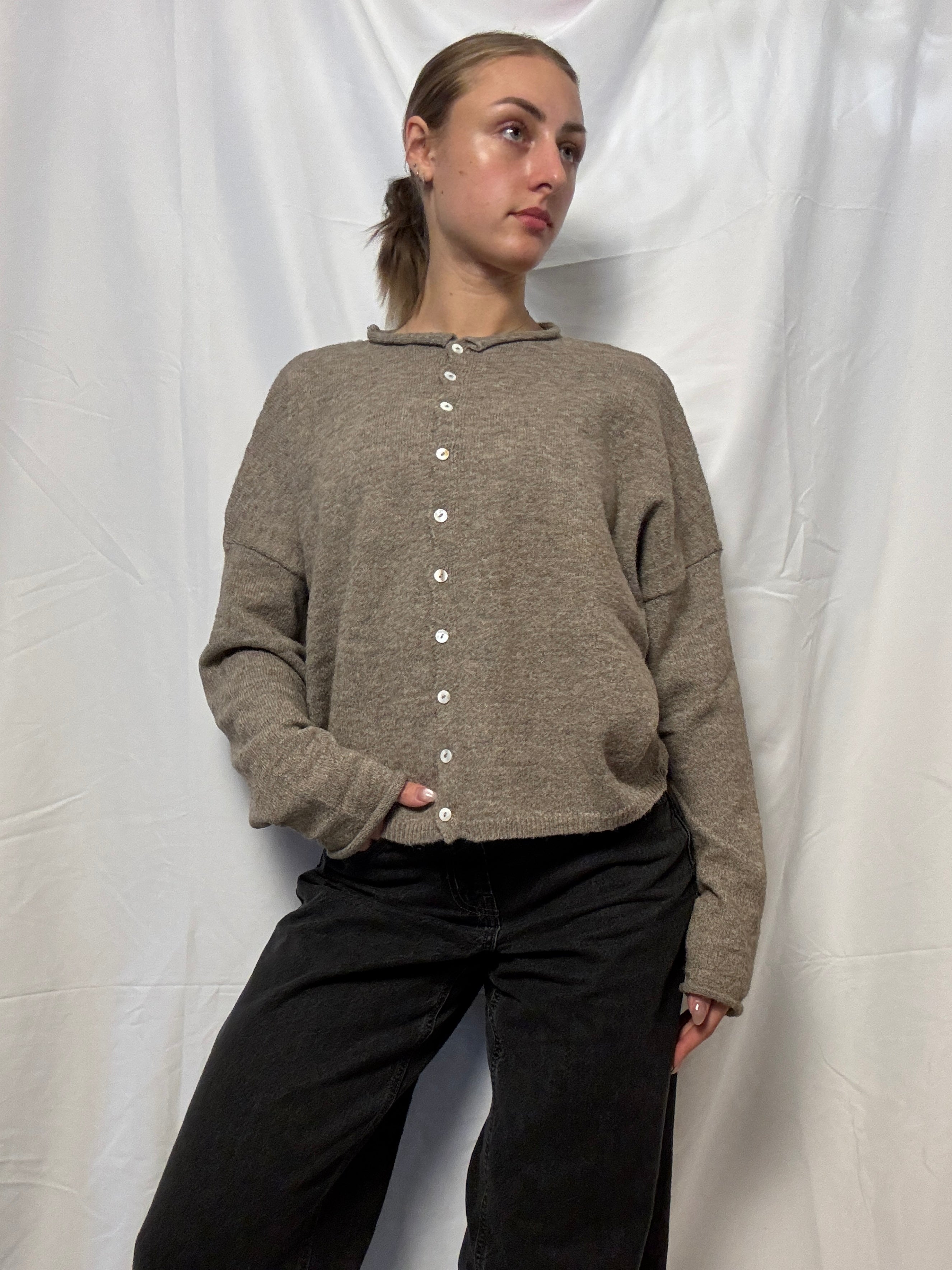 Mocha Essential Layer Cardigan