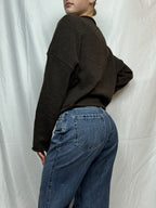 Dark Brown Essential Layer Cardigan