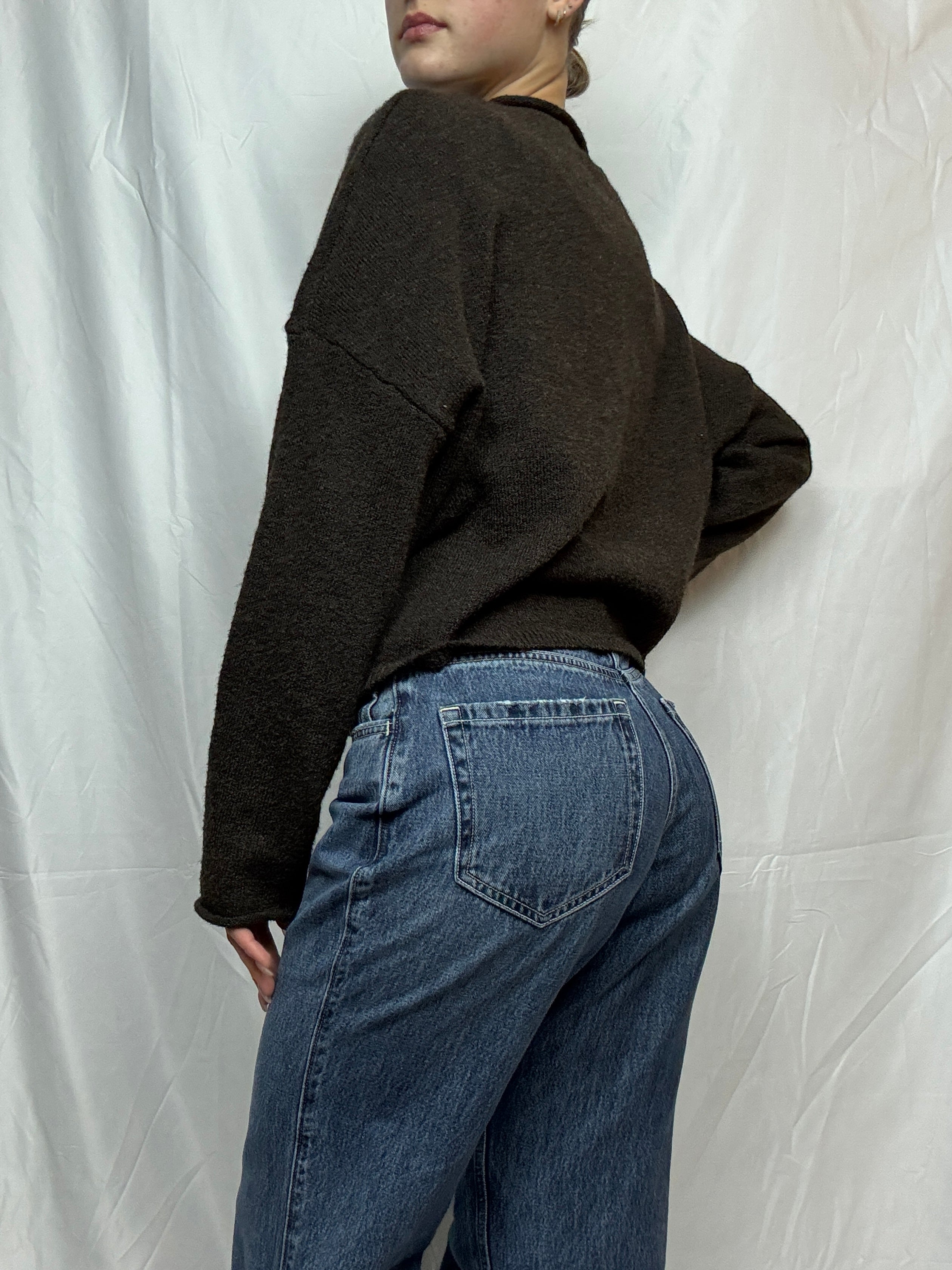 Dark Brown Essential Layer Cardigan