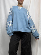 Spring Floral Thermal Pullover