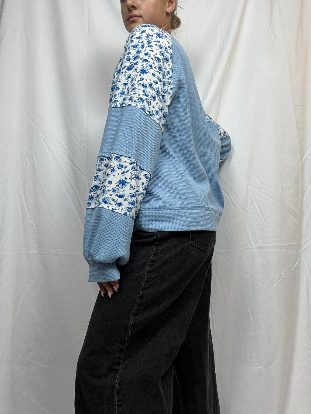 Spring Floral Thermal Pullover