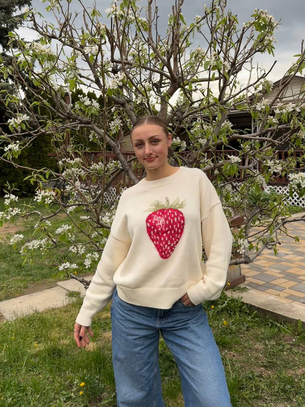 Strawberry Sweet Sweater