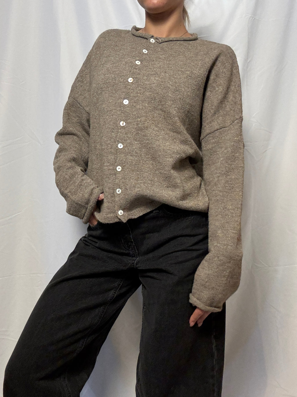 Mocha Essential Layer Cardigan