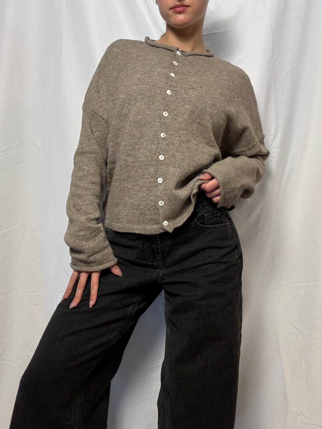 Mocha Essential Layer Cardigan
