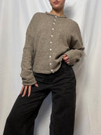 Mocha Essential Layer Cardigan