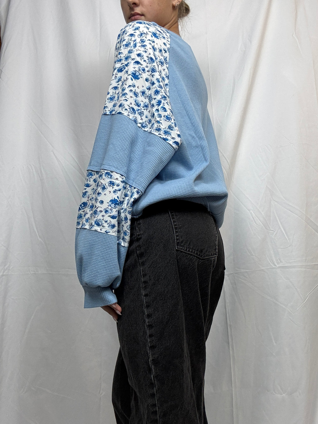 Spring Floral Thermal Pullover
