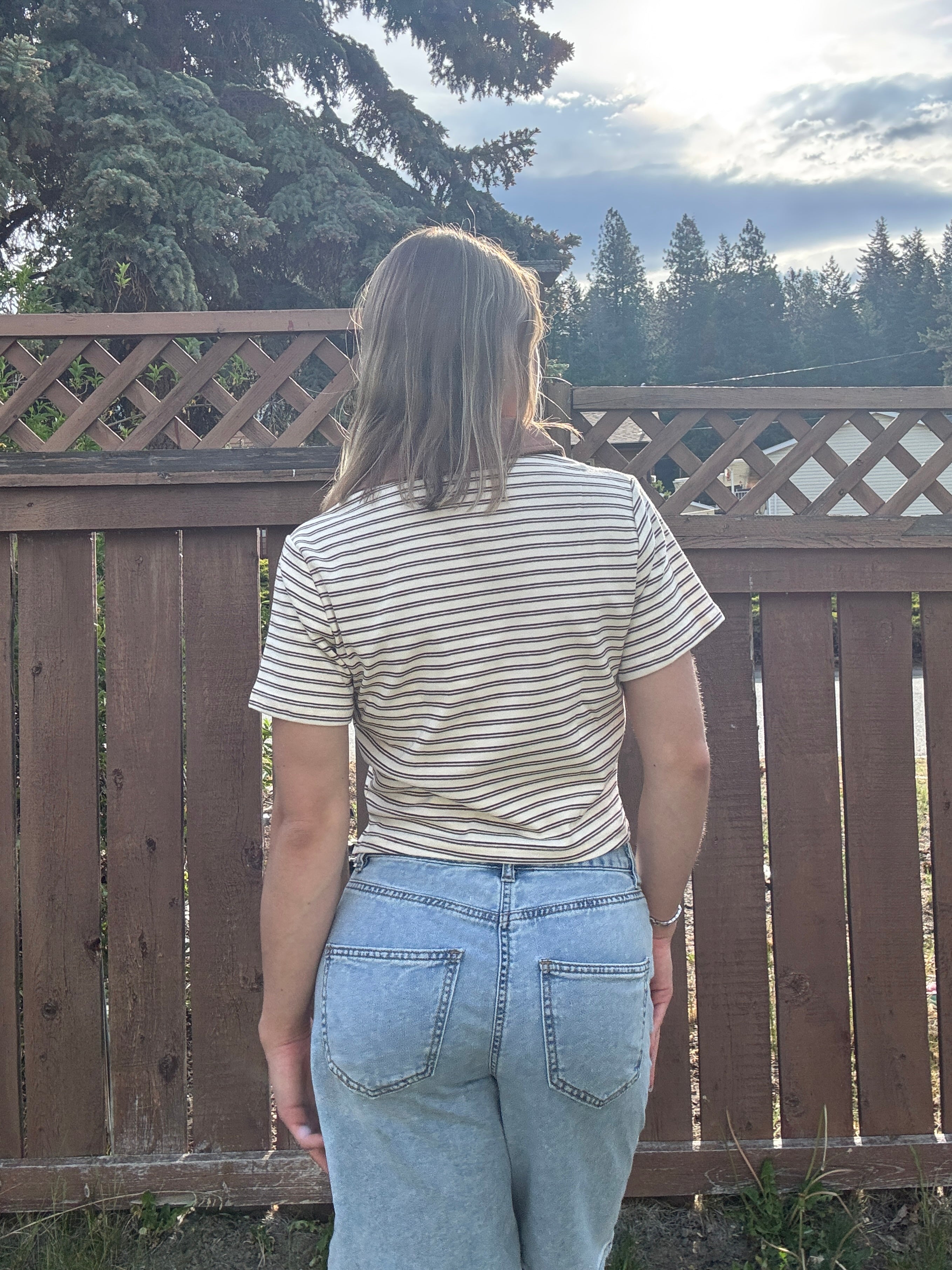 Everyday Stripe Collar Top