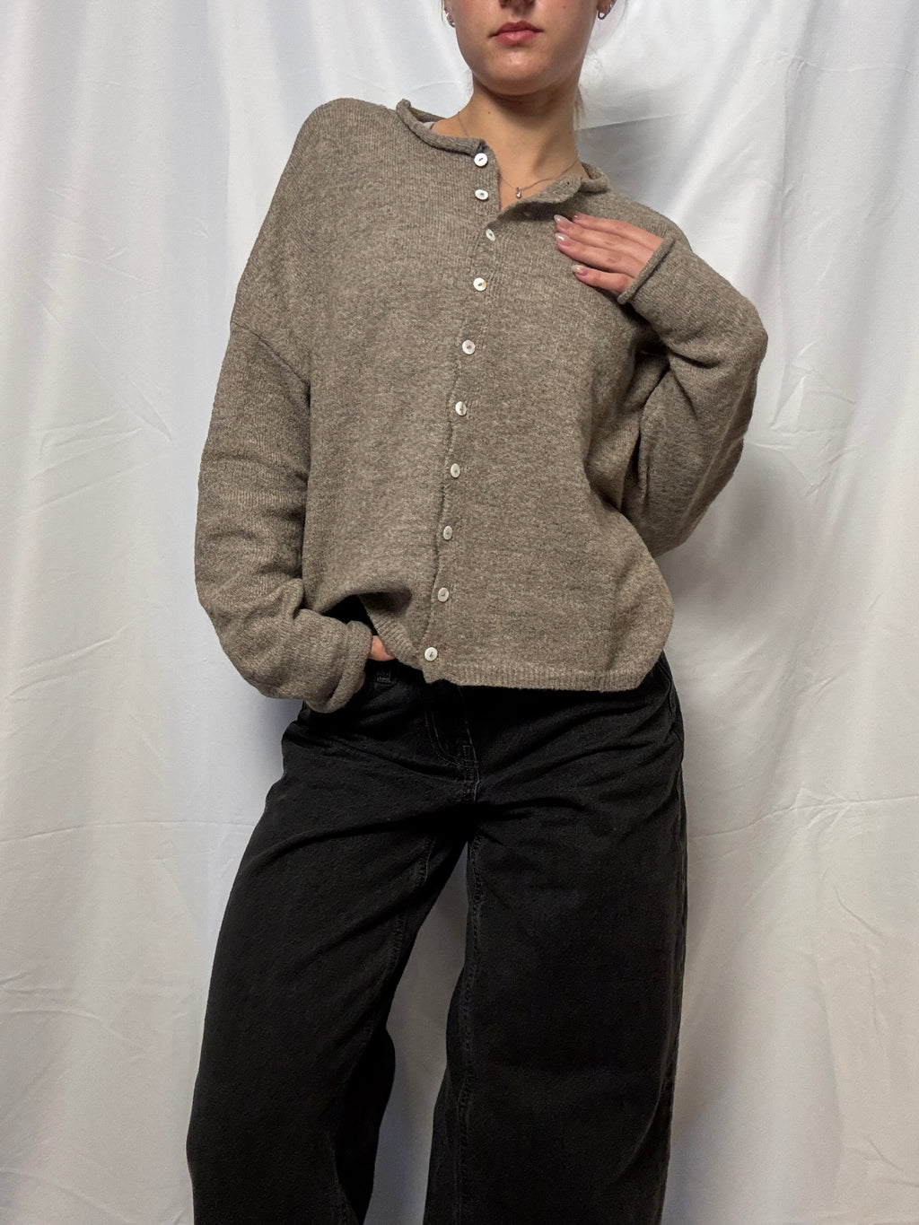 Mocha Essential Layer Cardigan