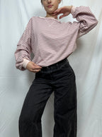 Pink Stripe Everyday Crewneck