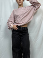 Pink Stripe Everyday Crewneck