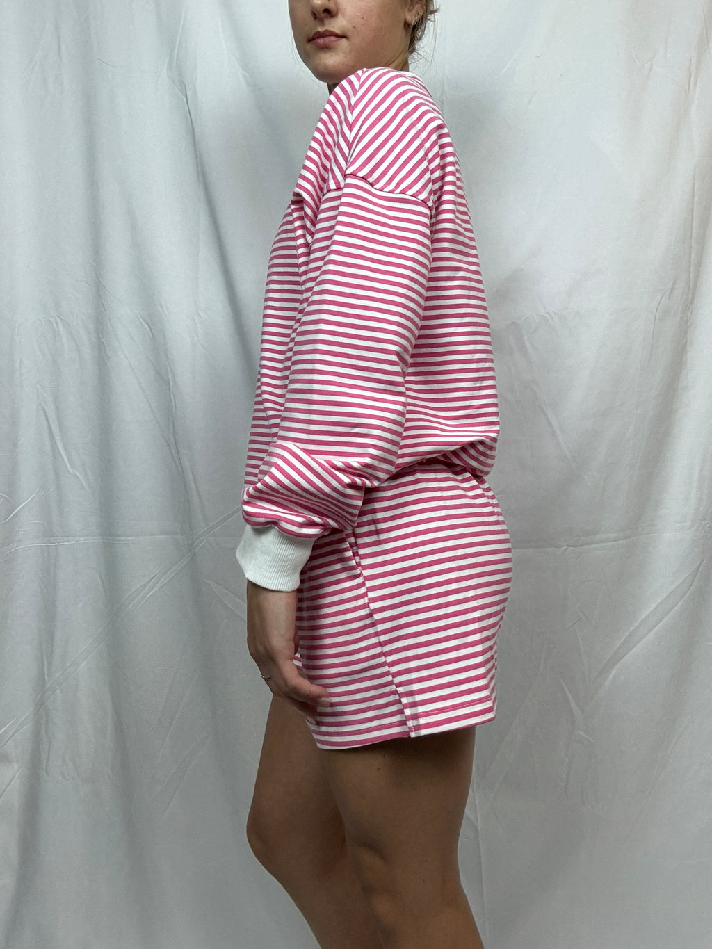 Blush Stripe Lounge Set