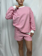 Blush Stripe Lounge Set