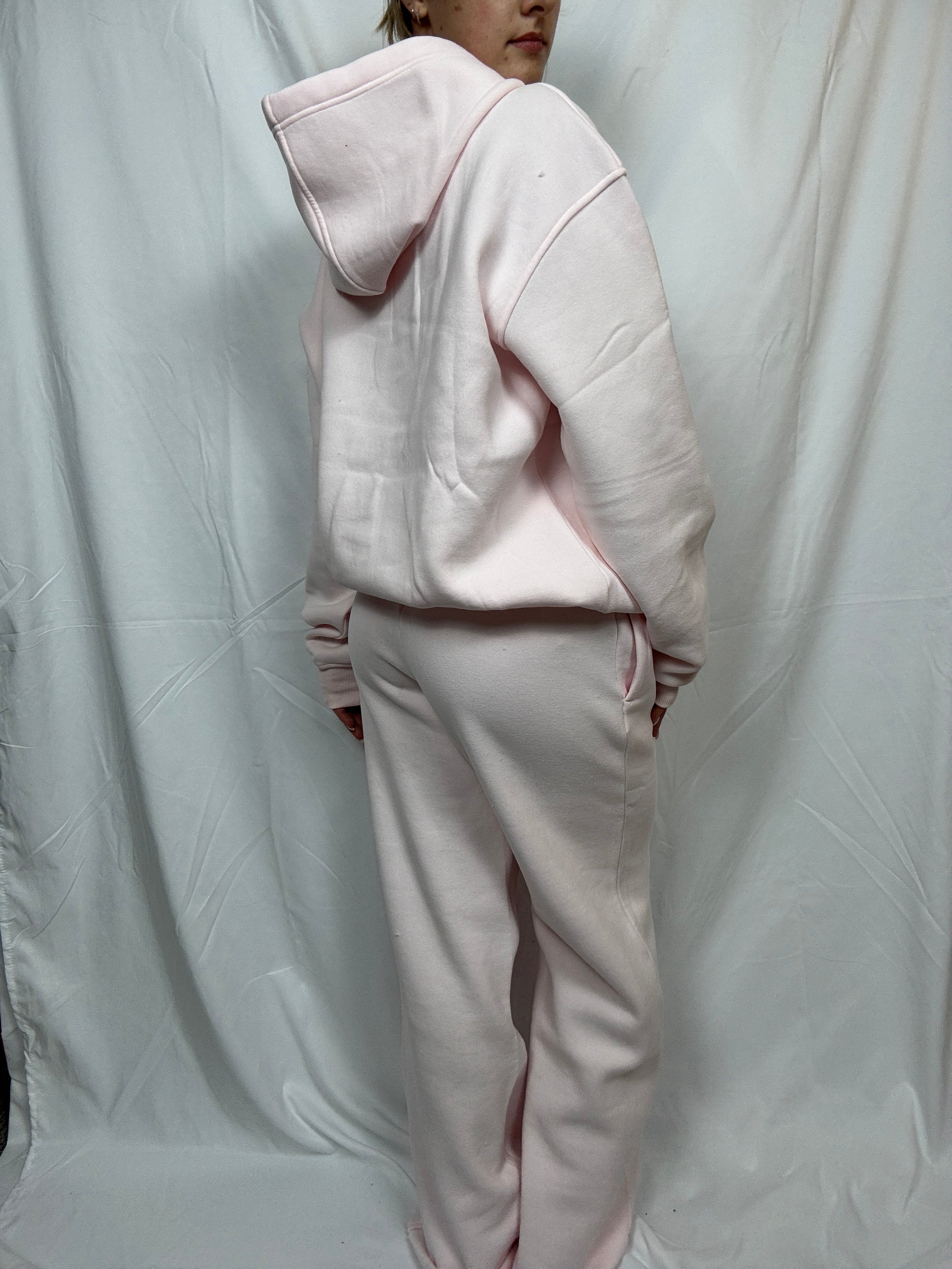 Cloud Fleece Oversized Hoodie in Baby Pink