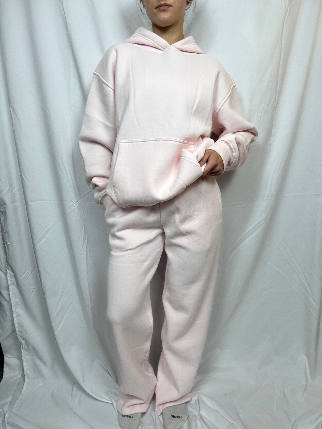 Cloud Fleece Oversized Hoodie in Baby Pink
