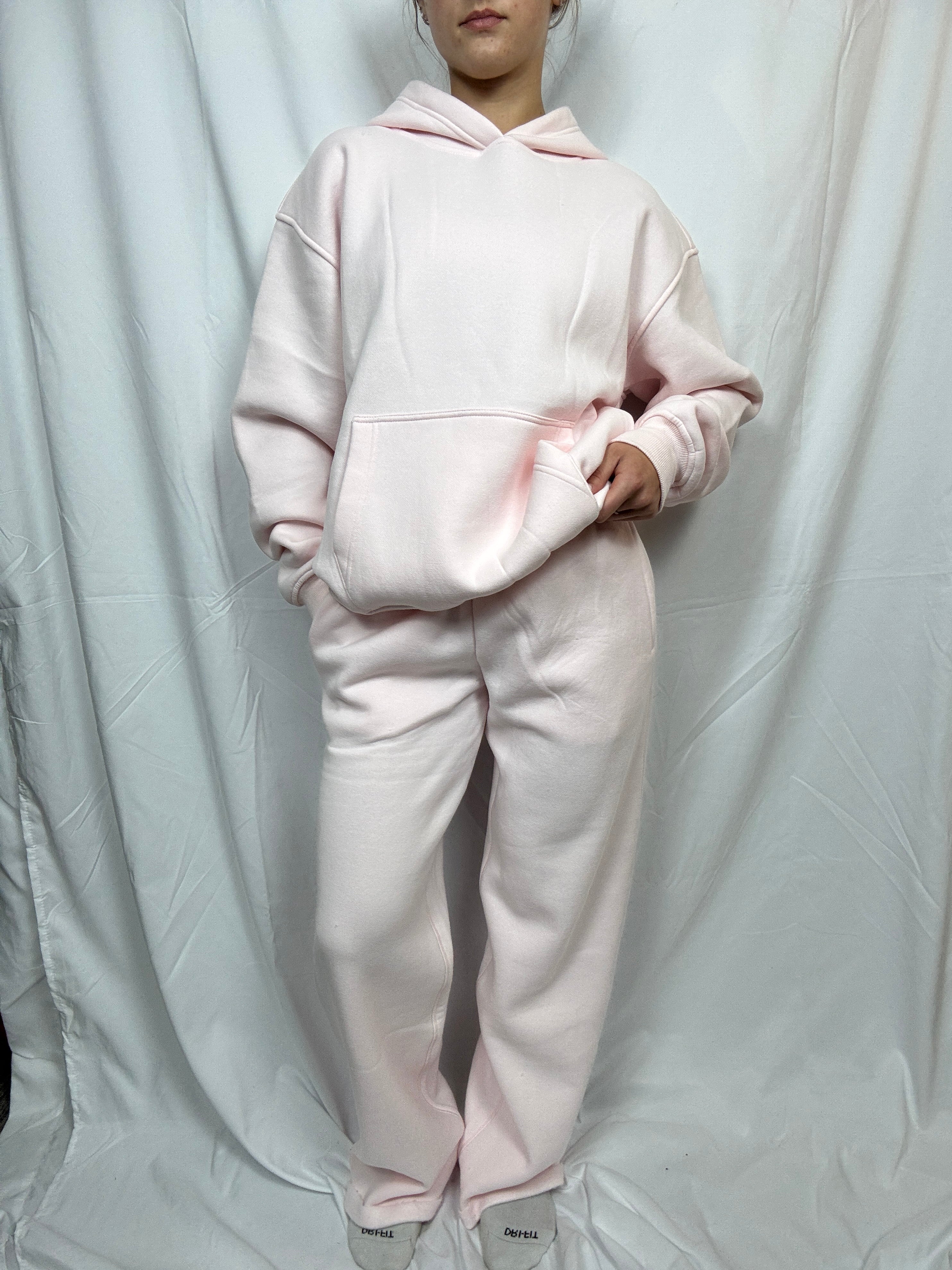 Cloud Fleece Oversized Hoodie in Baby Pink