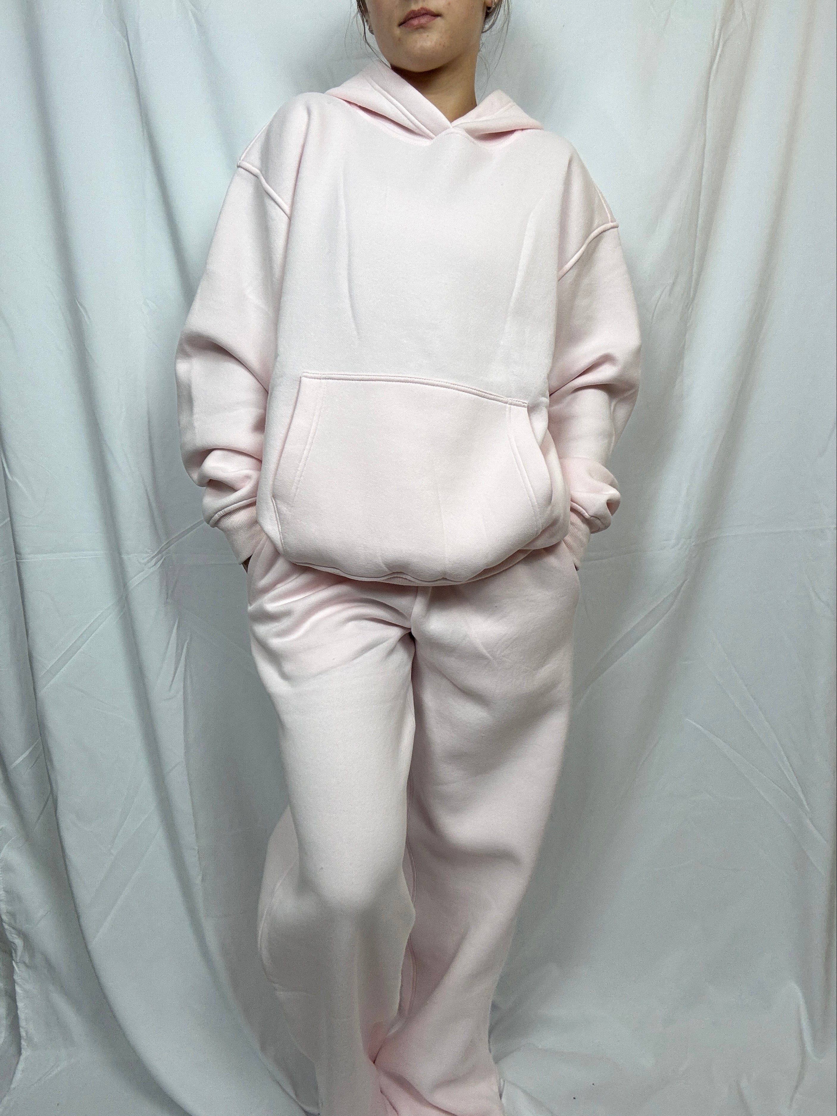 Cloud Fleece Oversized Hoodie in Baby Pink