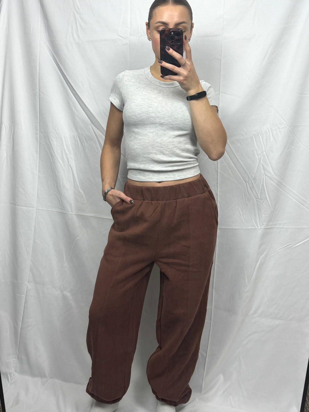 Seam Detail Jogger Pants (loose fit)