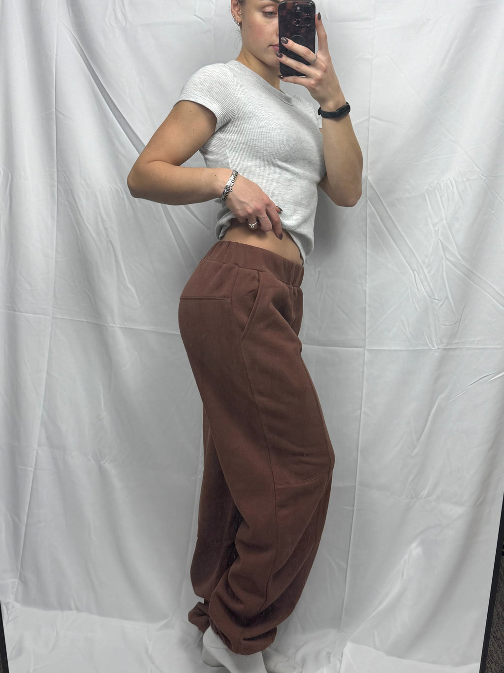 Seam Detail Jogger Pants (loose fit)