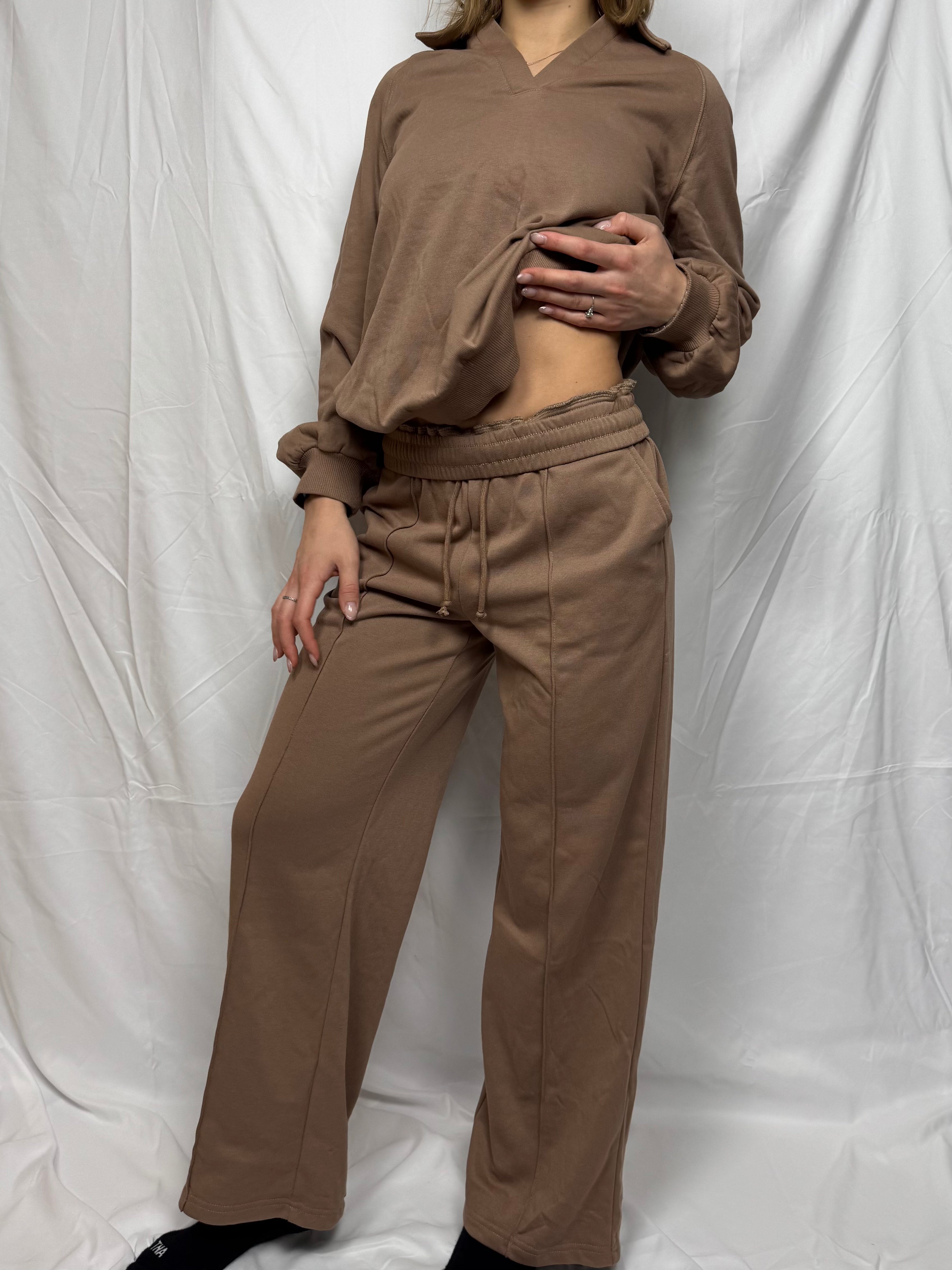 Polo Collar Lounge Set